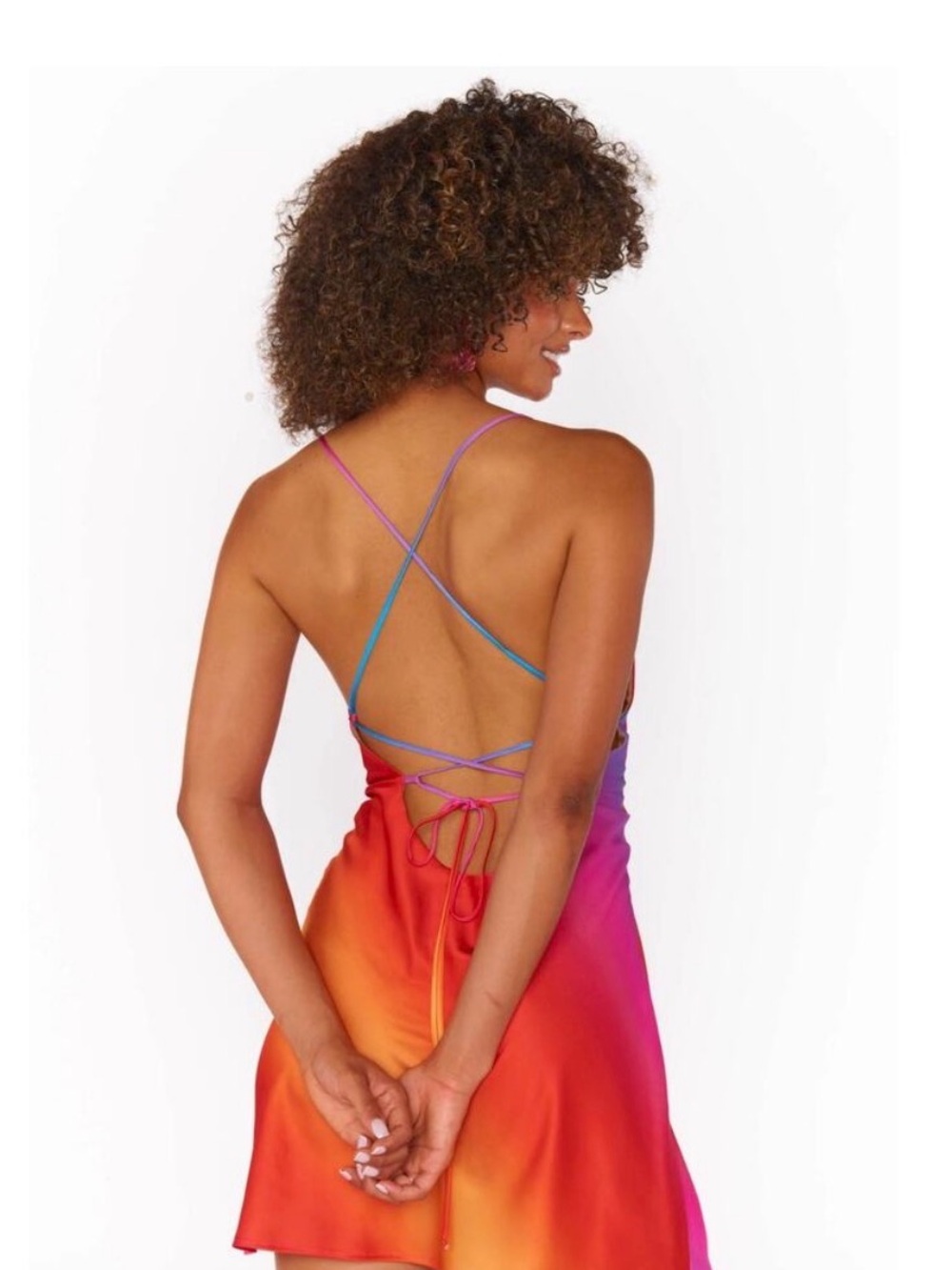 Show Me Your Mumu Dani Mini Dress Sunset Ombre L - Picture 3 of 3